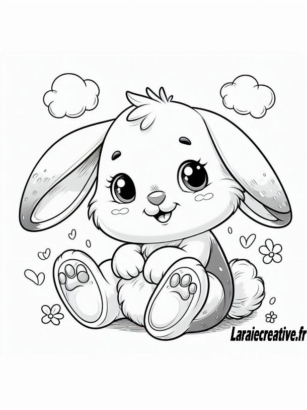 lapin à imprimer et découper