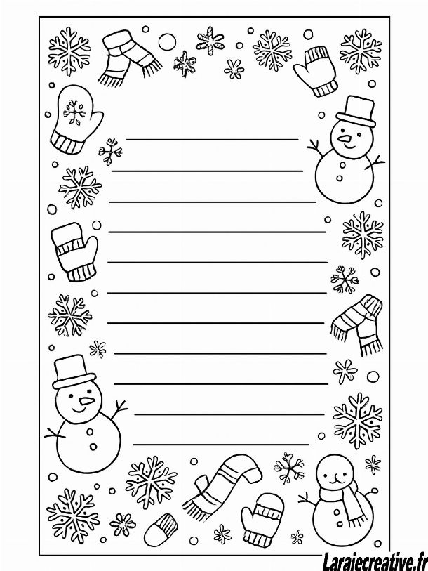 dessin le pere noel est lettre