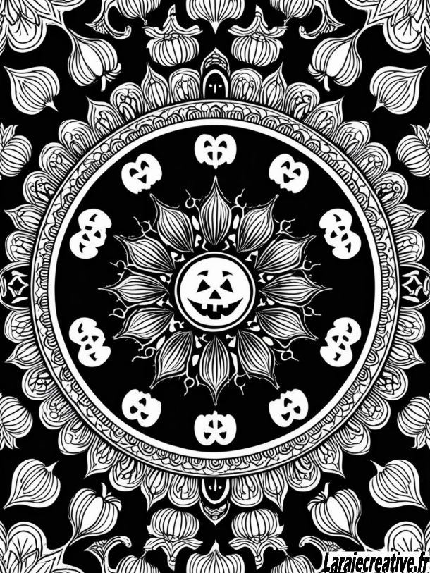 mandala halloween a imprimer