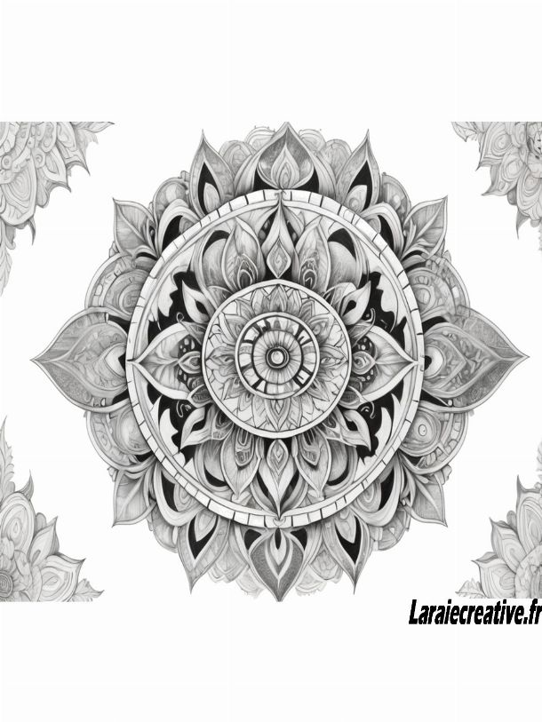 mandala halloween facile a imprimer