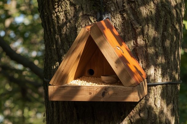 mangeoire en bois simple fait maison