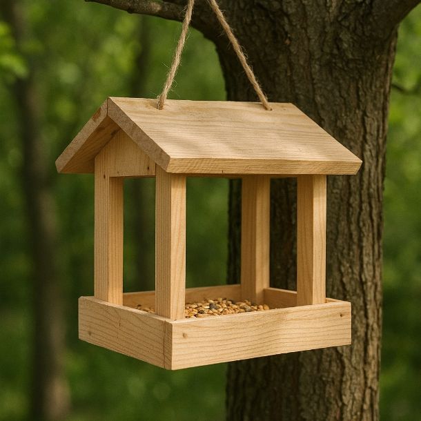 mangeoire oiseaux facile suspendue dans arbre