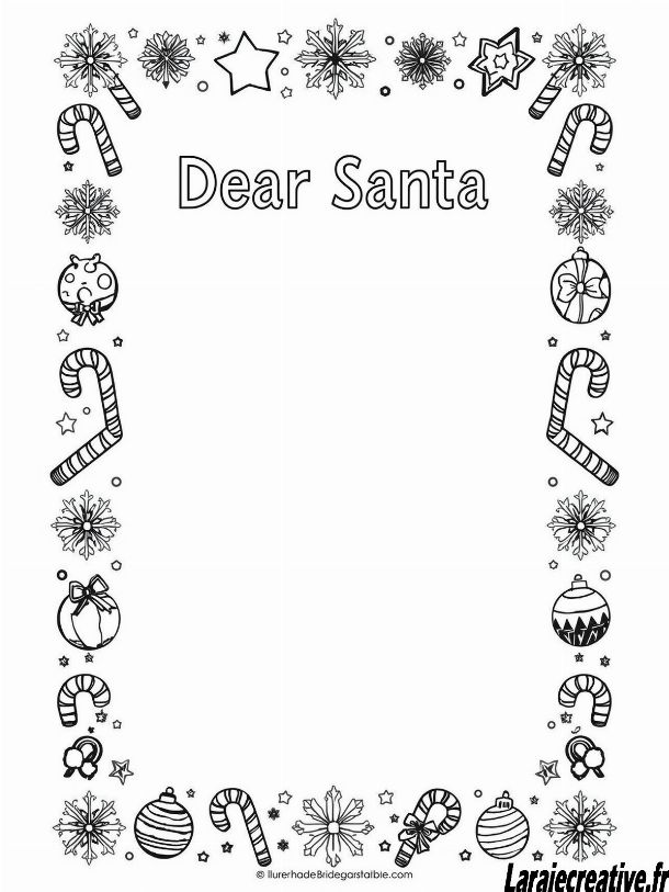 modele lettre pere noel