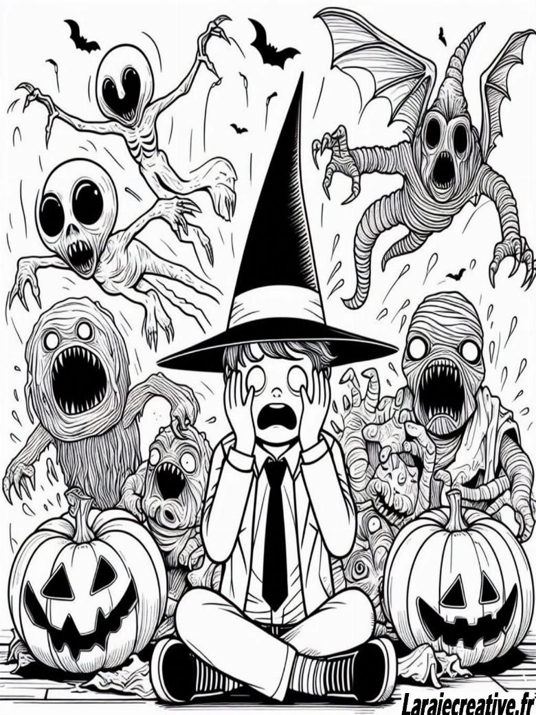 Sitemapcdatahttpsww3kedriinfocoloriage Halloween Qui Fait Peur