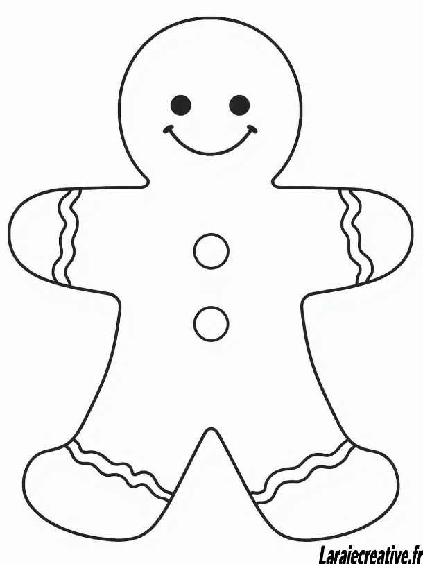 coloriage biscuit pain d epice