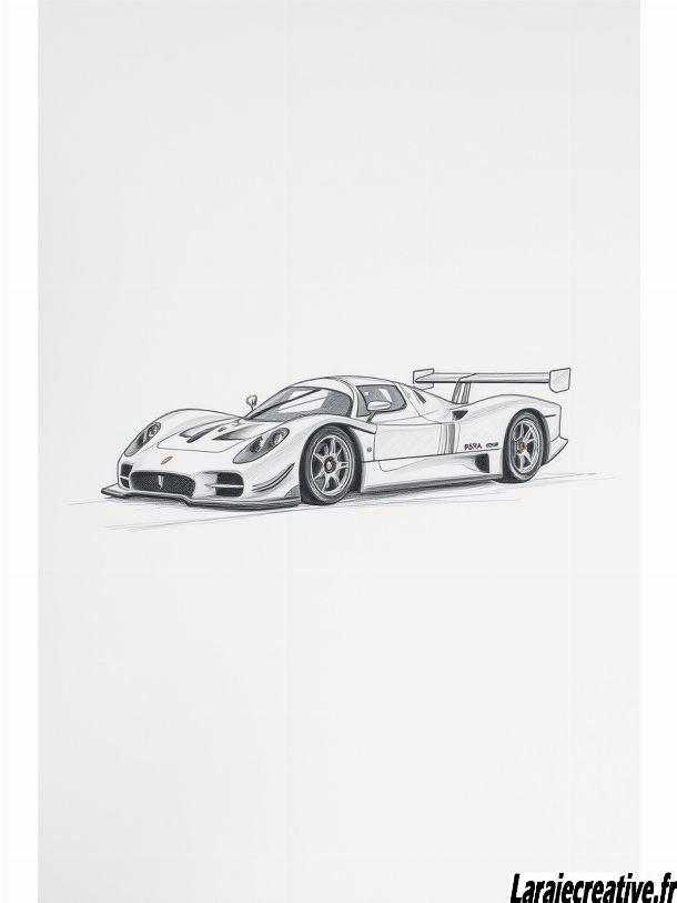tuto dessin voiture de course